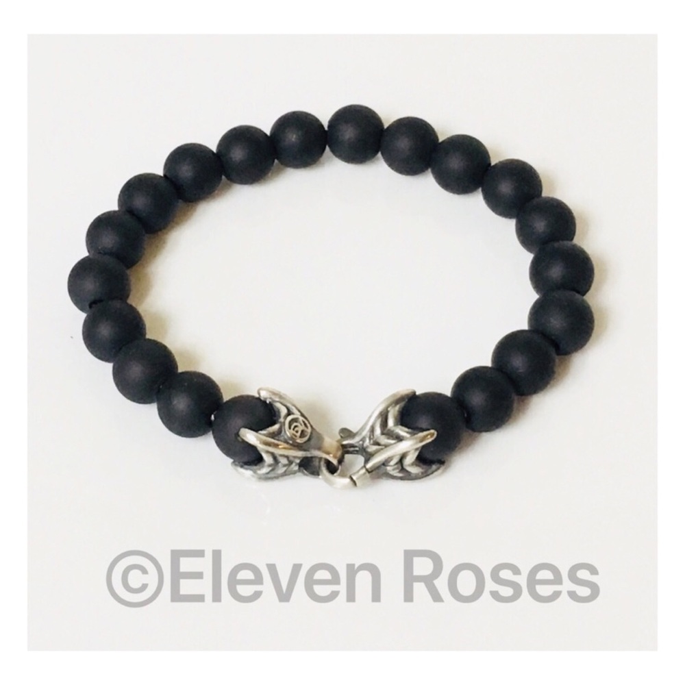 David Yurman Black Onyx Spiritual Bead Bracelet - Picture 1 of 6